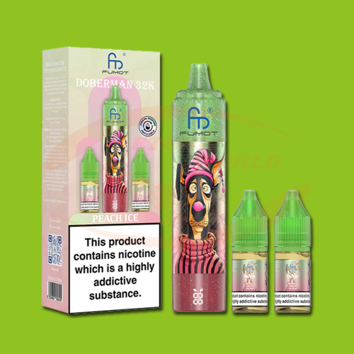 FUMOT Doberman 32K 20 mg Peach Ice